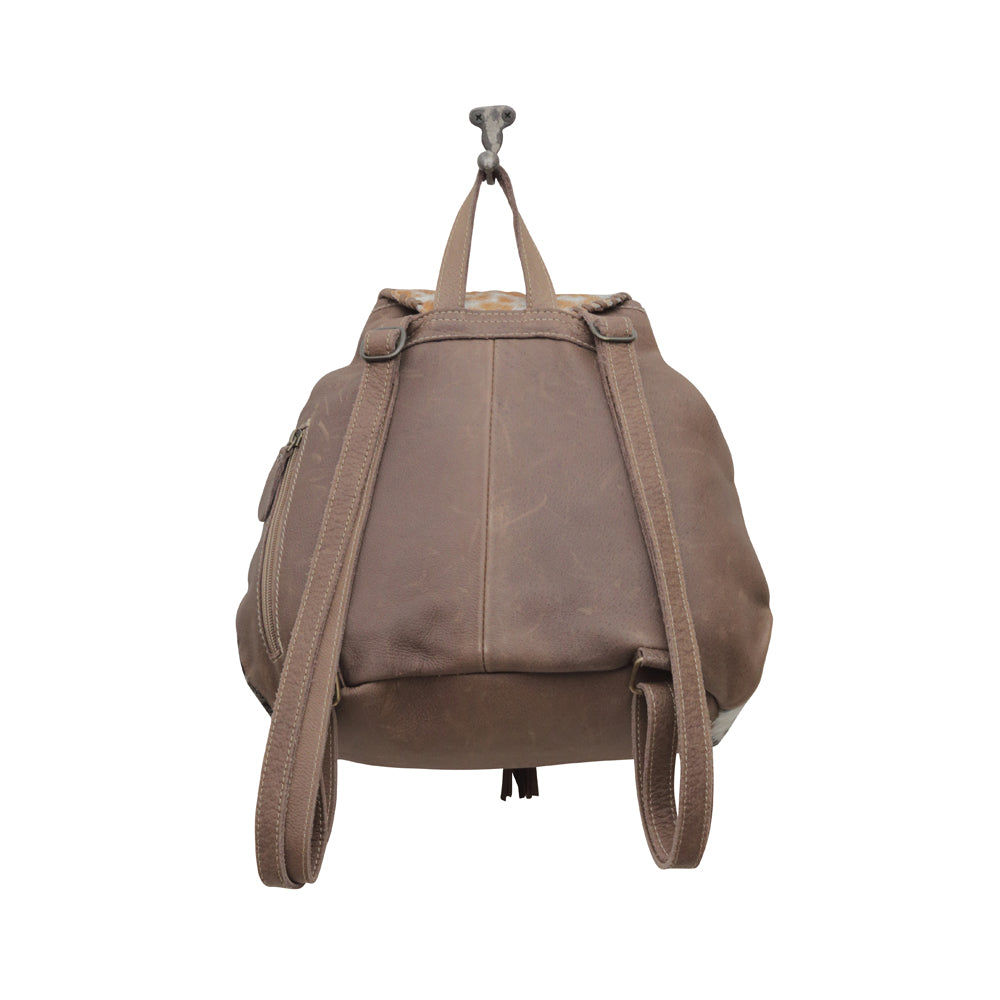 Dove Felt Leather & Hairon Bag - Myra USA