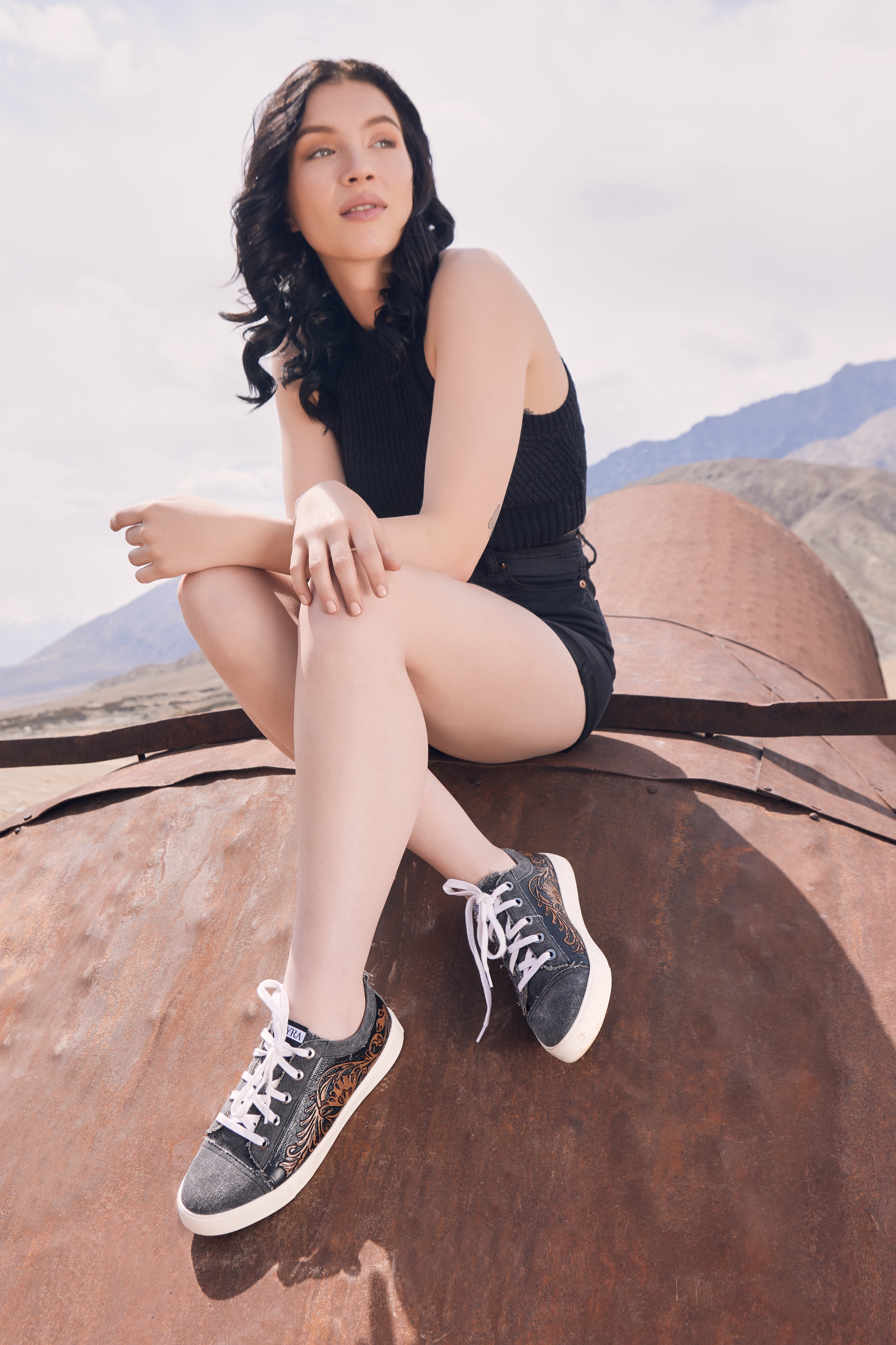 Women Limited Edition Handtooling Sneaker - MyraUSA