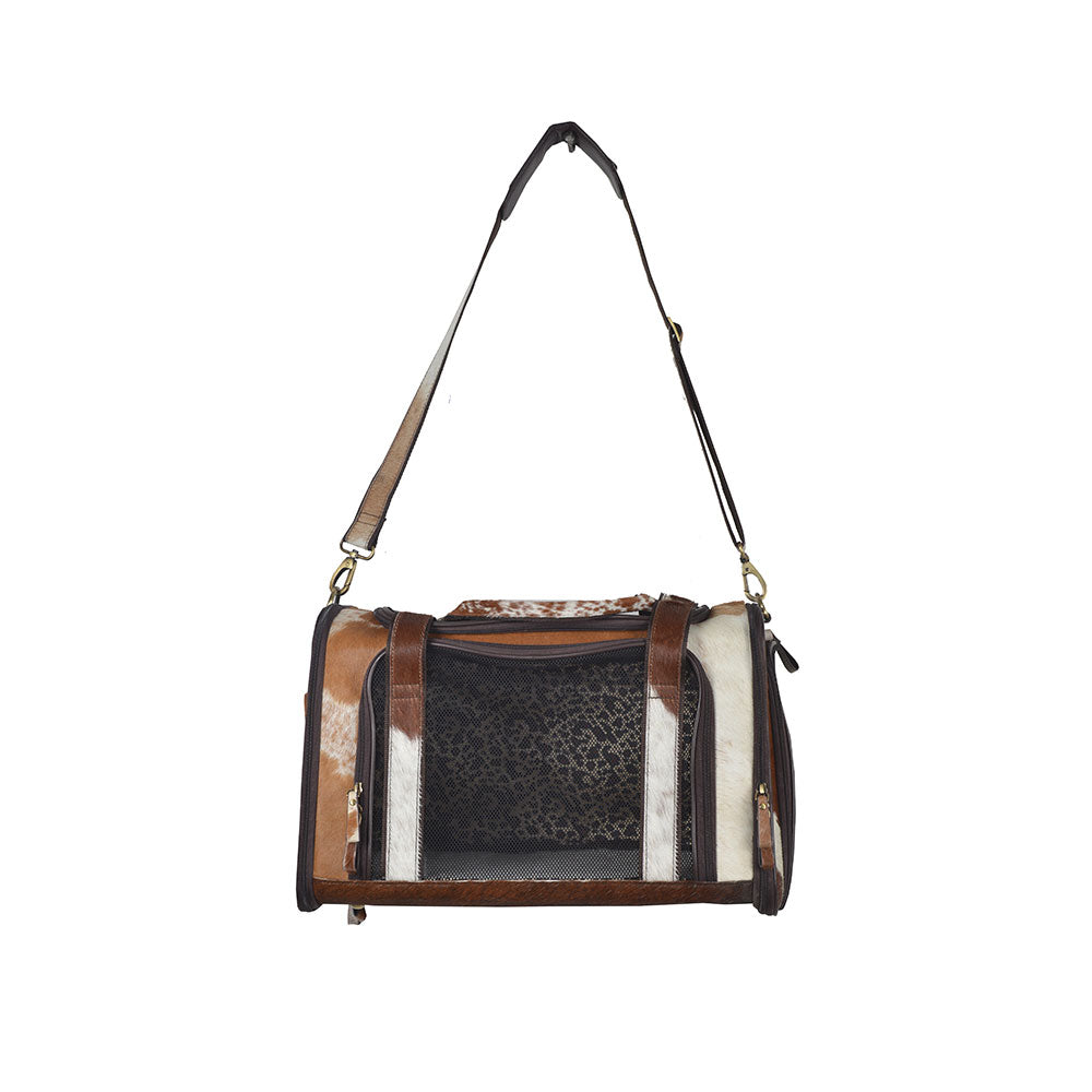 Window Hairon Leather Dog Bag - MyraUSA