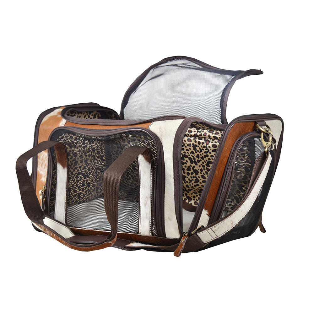 Window Hairon Leather Dog Bag - MyraUSA