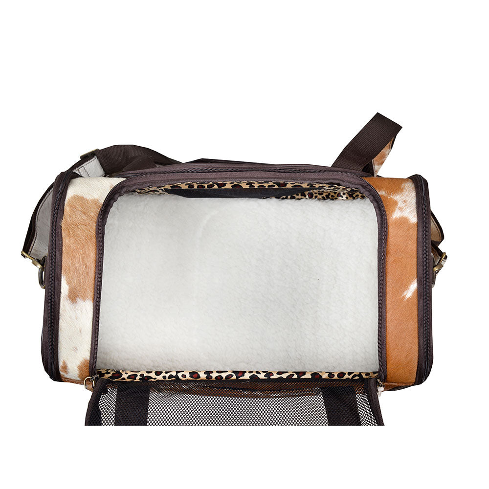 Window Hairon Leather Dog Bag - MyraUSA