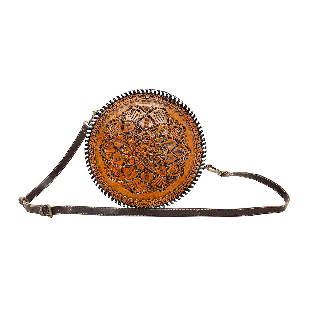 Boho Brown Round Bag - MyraUSA