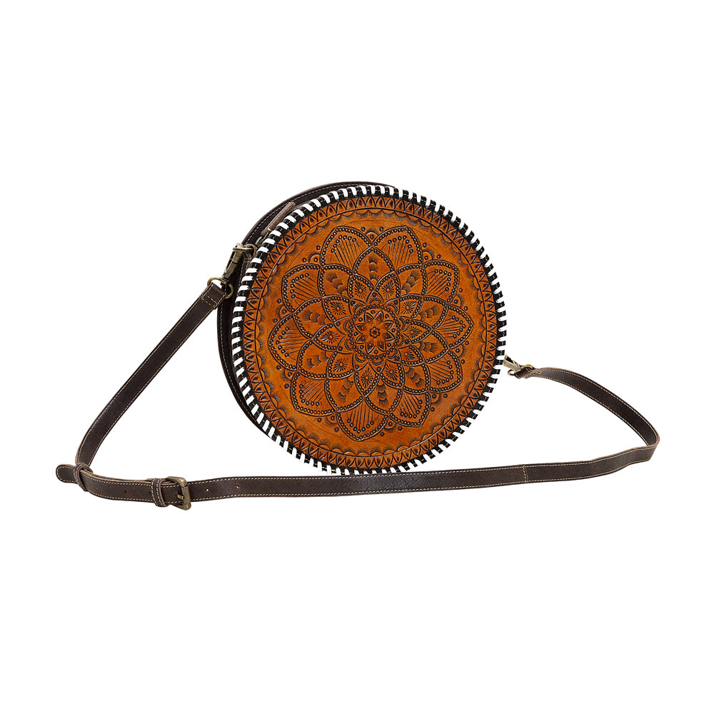 Boho Brown Round Bag - MyraUSA
