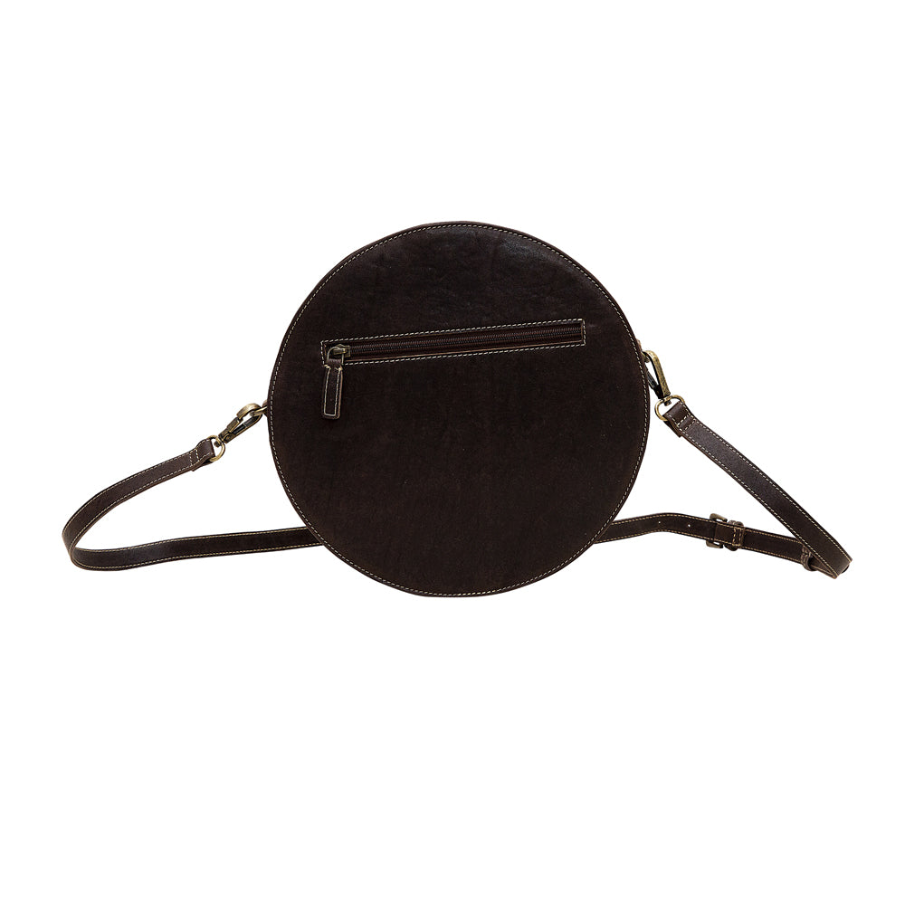 Boho Brown Round Bag - MyraUSA