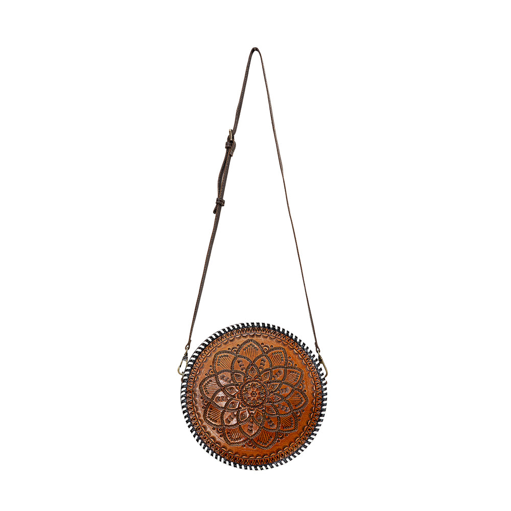 Boho Brown Round Bag - MyraUSA