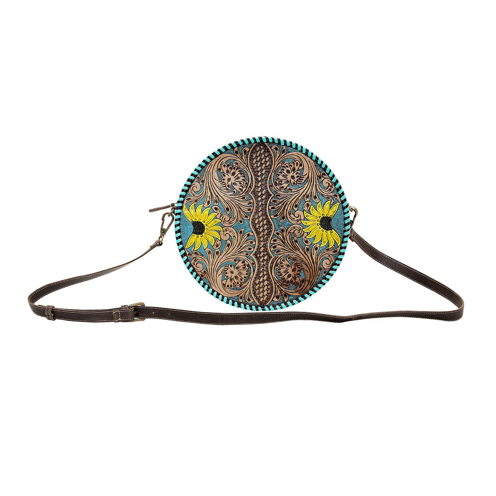 Boho Teal ROUND BAG - MyraUSA