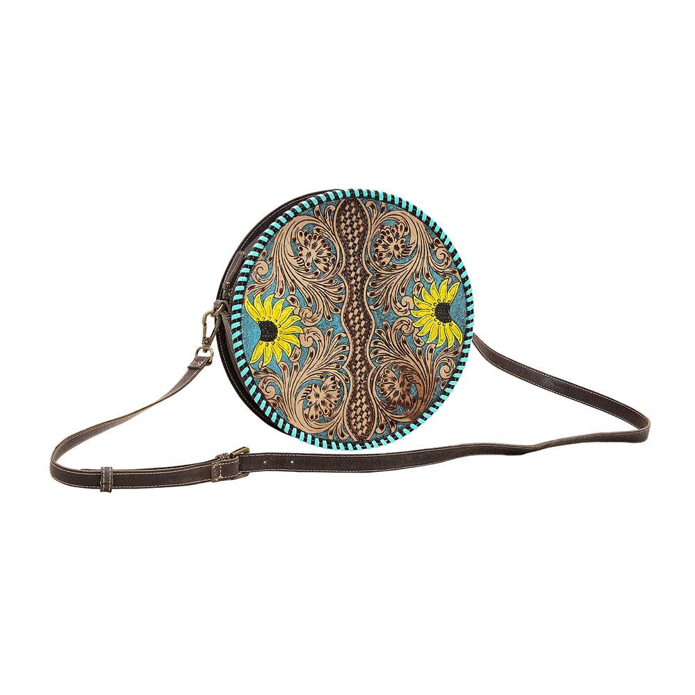 Boho Teal ROUND BAG - MyraUSA