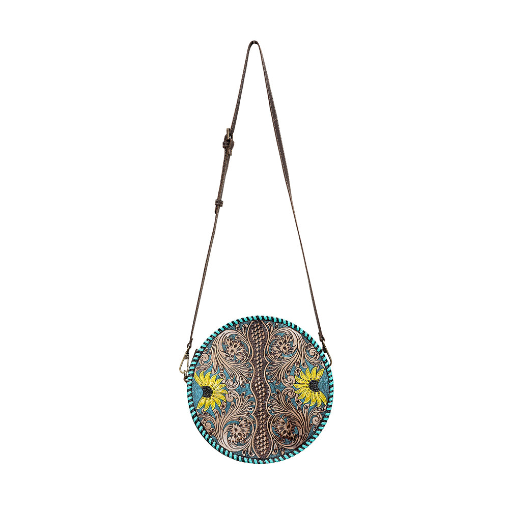 Boho Teal ROUND BAG - MyraUSA
