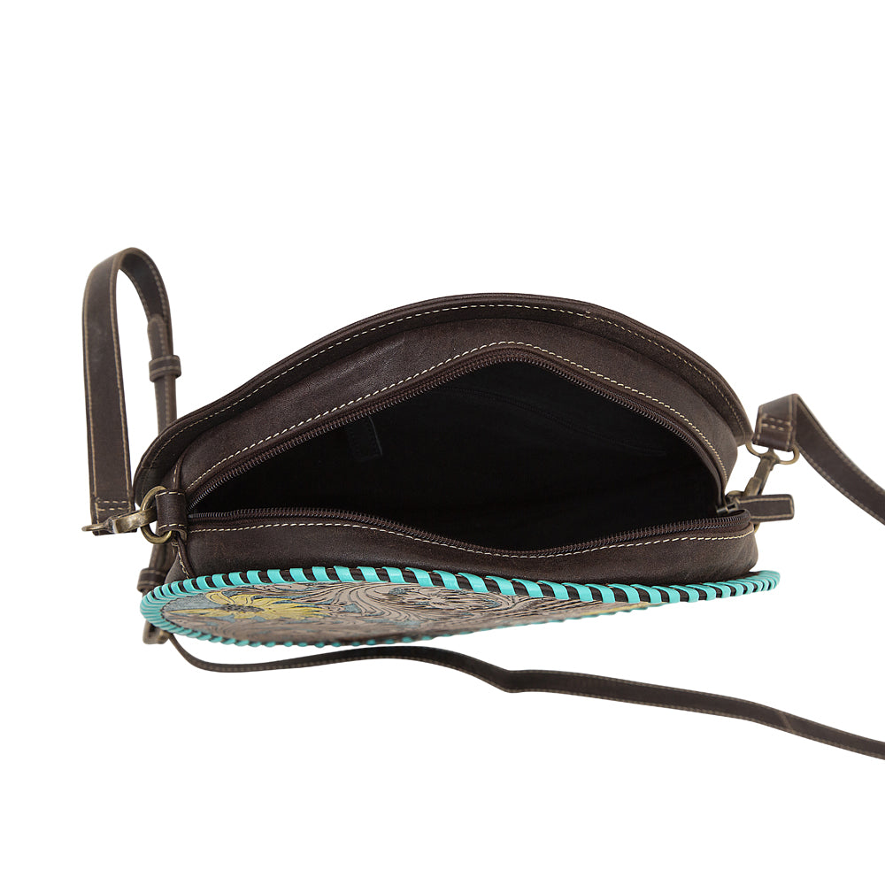 Boho Teal ROUND BAG - MyraUSA