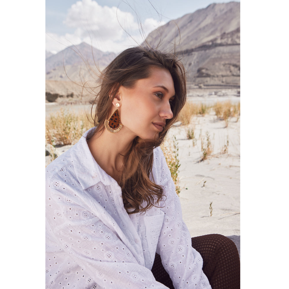 BLUE SPECKS EARRING - MyraUSA