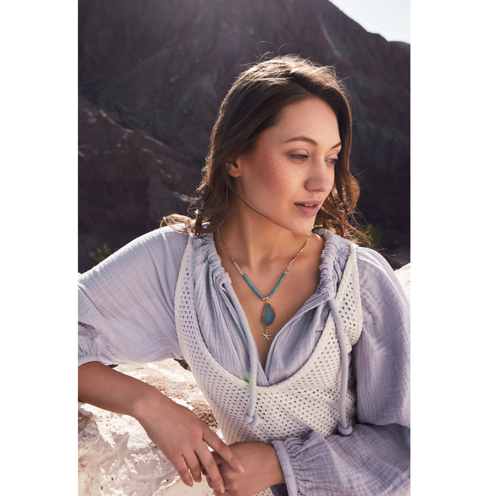 Drop Of Blue NECKLACE - MyraUSA