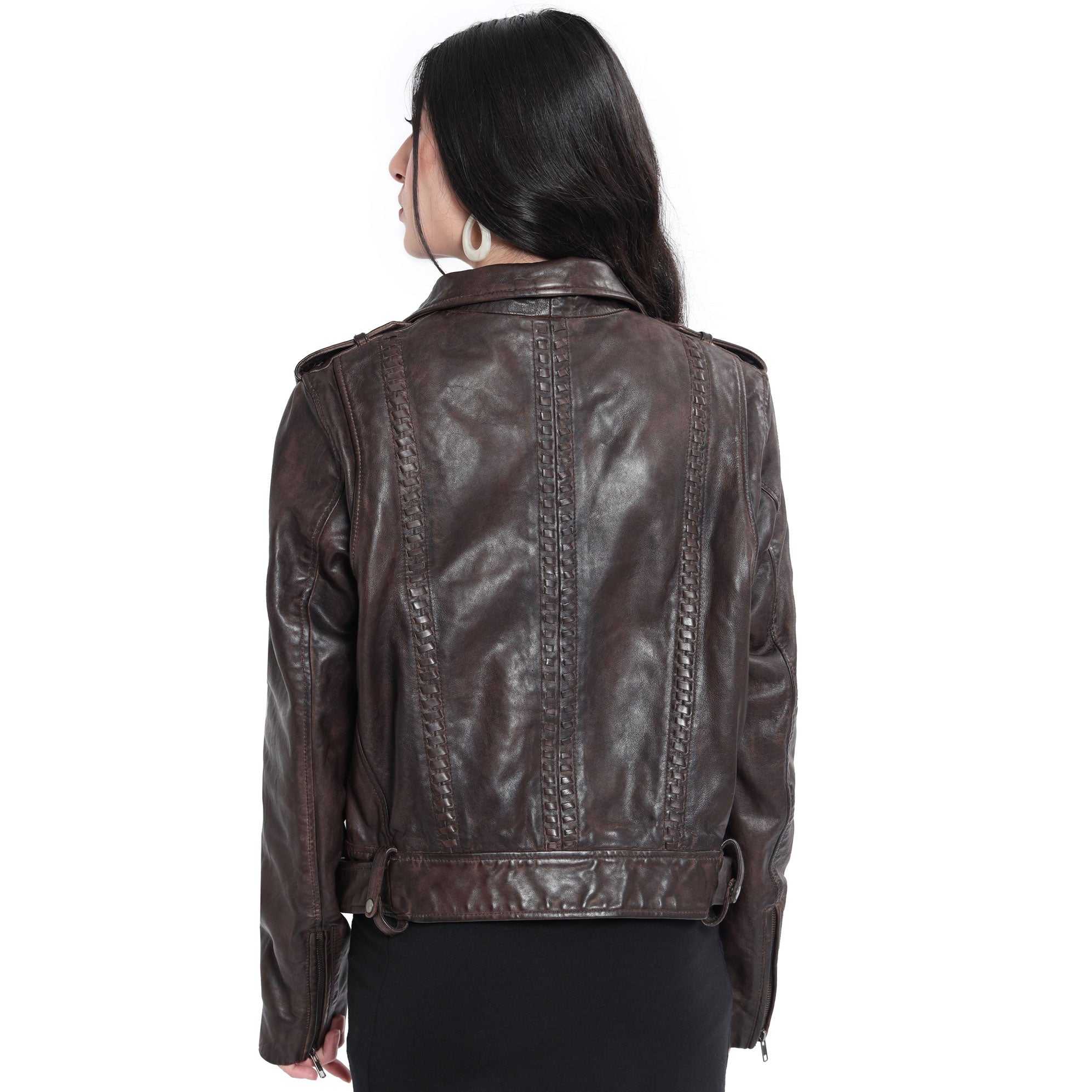 ButtonUppp Leathher Jacket - MyraUSA