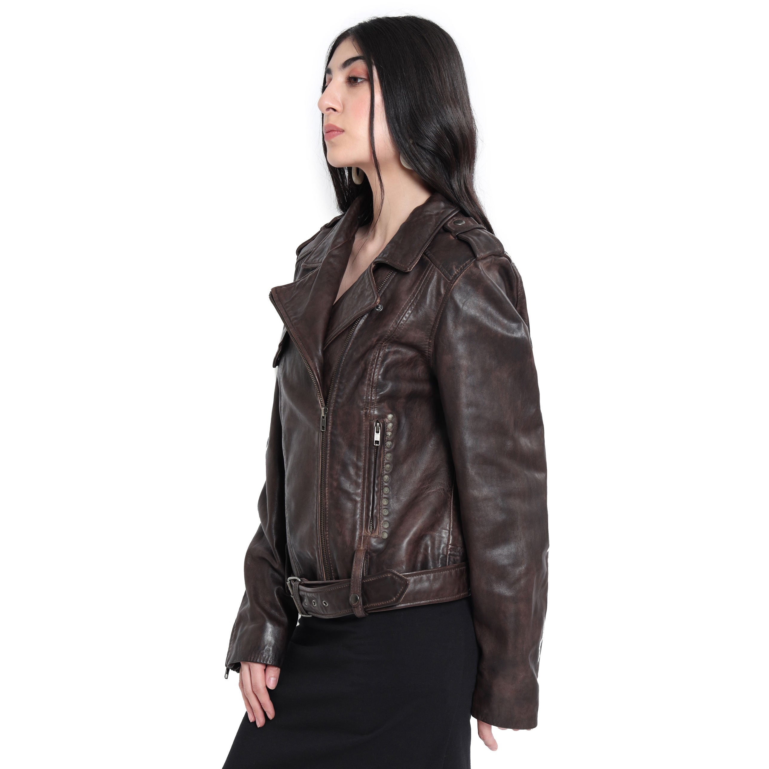 ButtonUppp Leathher Jacket - MyraUSA