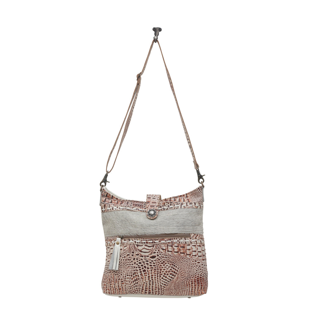 SMOKEY LEATHER & HAIRON BAG - MyraUSA
