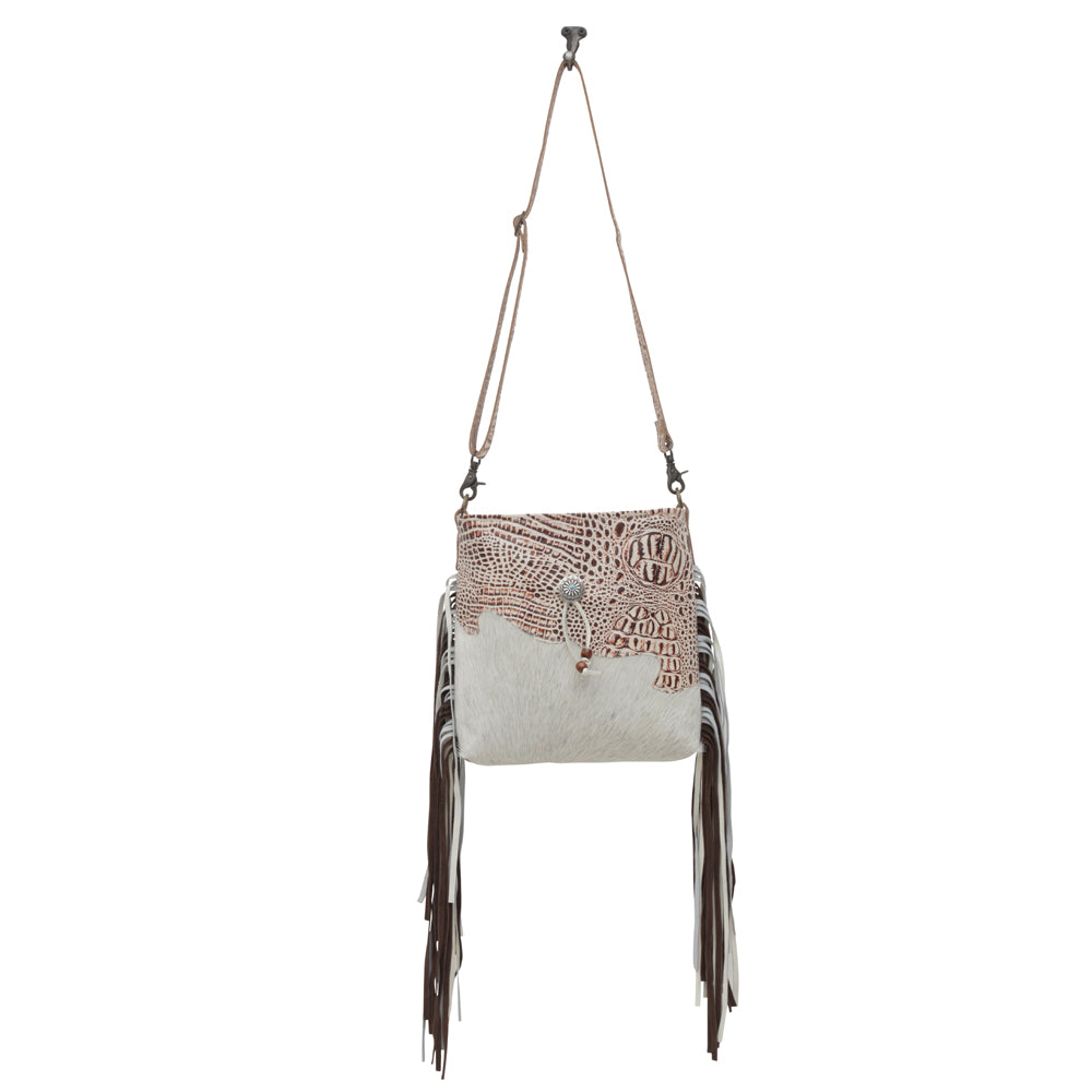 SMOKEY WEST LEATHER & HAIRON BAG - MyraUSA