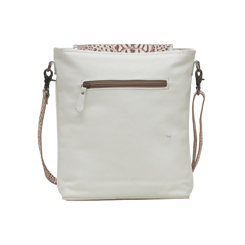 SMOKEY AZTECA LEATHER & HAIRON BAG - MyraUSA