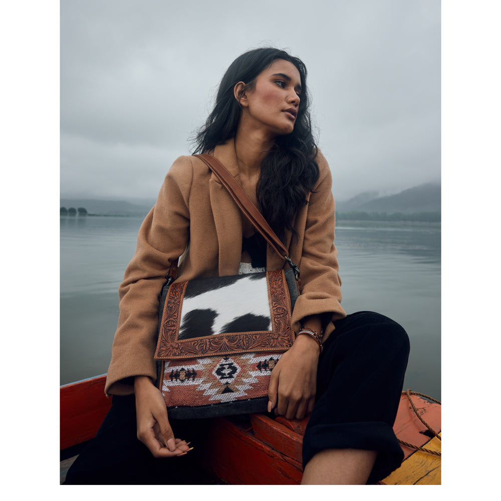 SANSA LOPEZ HANDTOOLED BAG - MyraUSA
