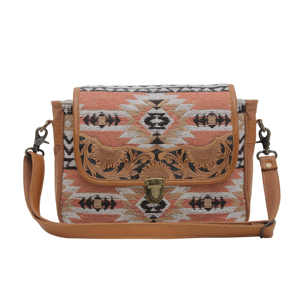 SANSA ALFAMA HANDTOOLED BAG - MyraUSA