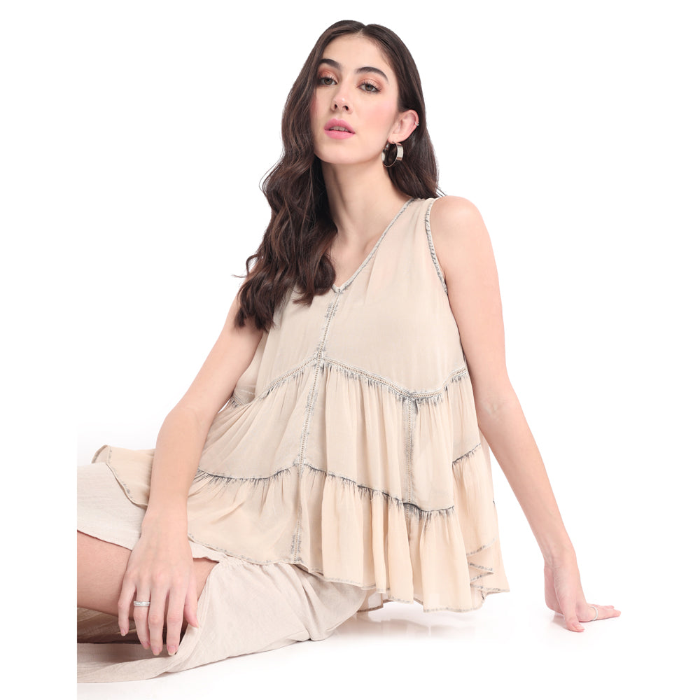 sleeveless TOP & SHIRTS SMALL - MyraUSA