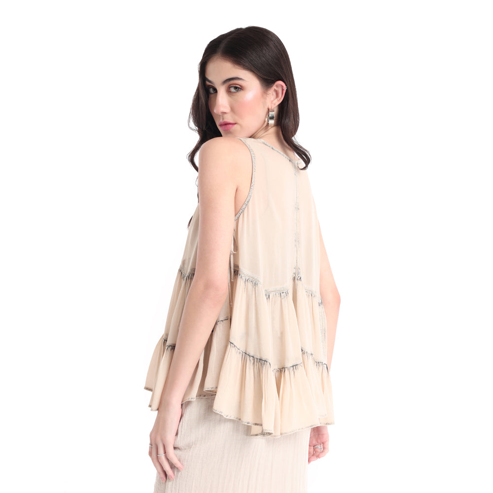 sleeveless TOP & SHIRTS SMALL - MyraUSA