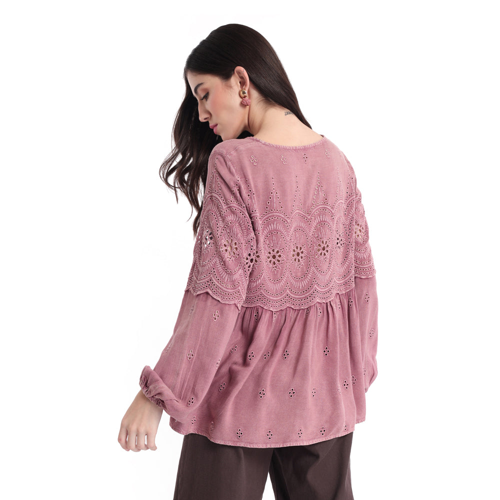 silhouette lace TOP & SHIRTS SMALL - MyraUSA