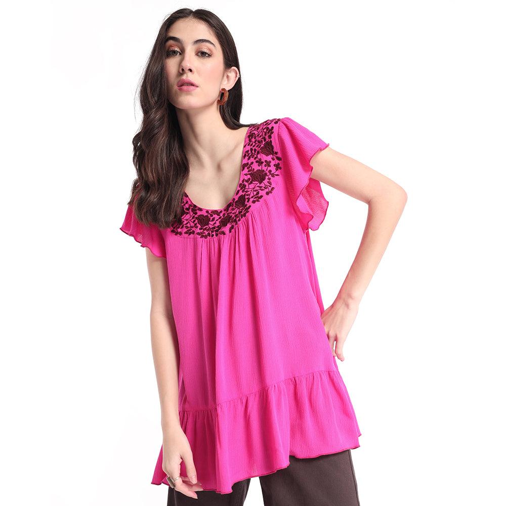 Velvet Red TOP & SHIRTS - MyraUSA