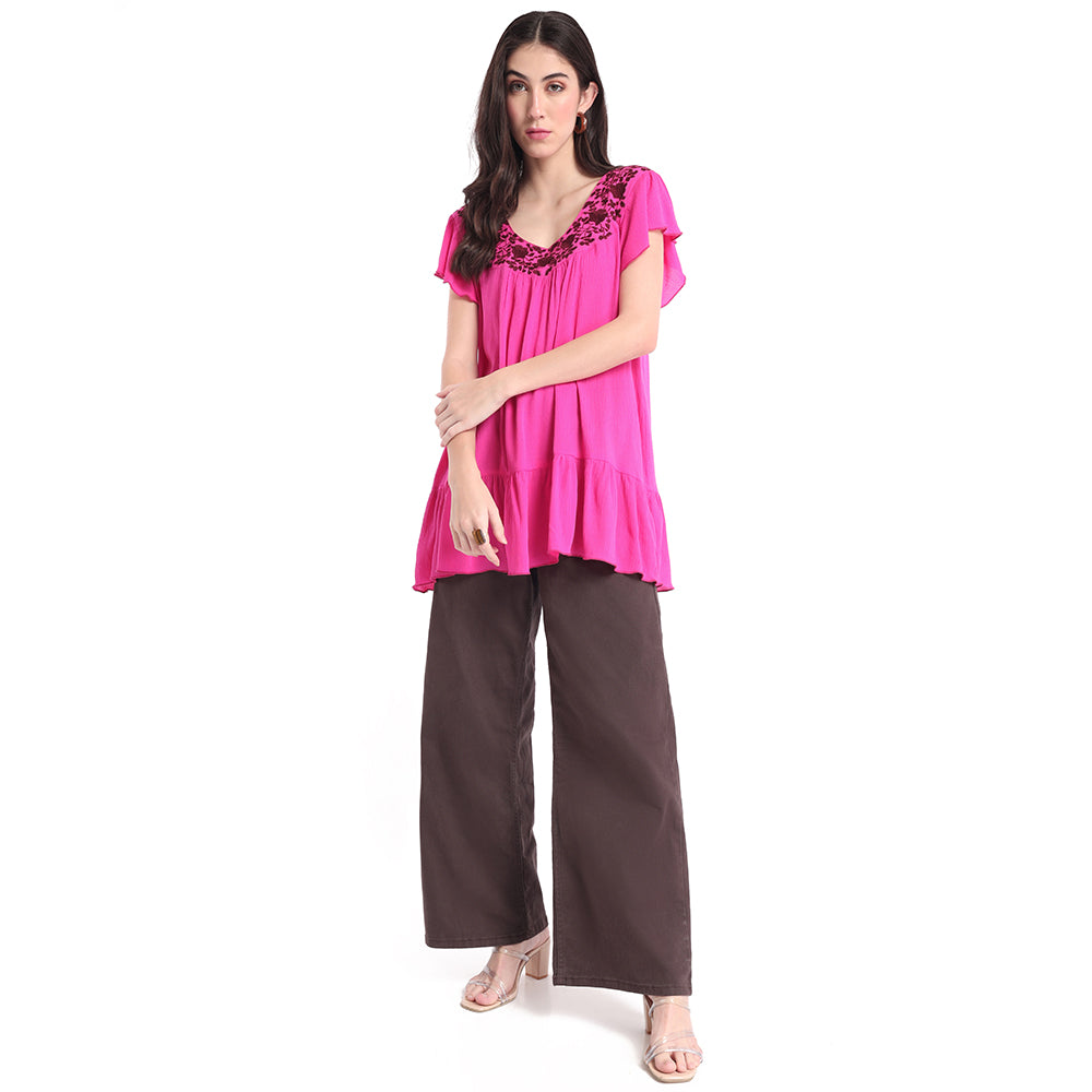 Velvet Red TOP & SHIRTS - MyraUSA