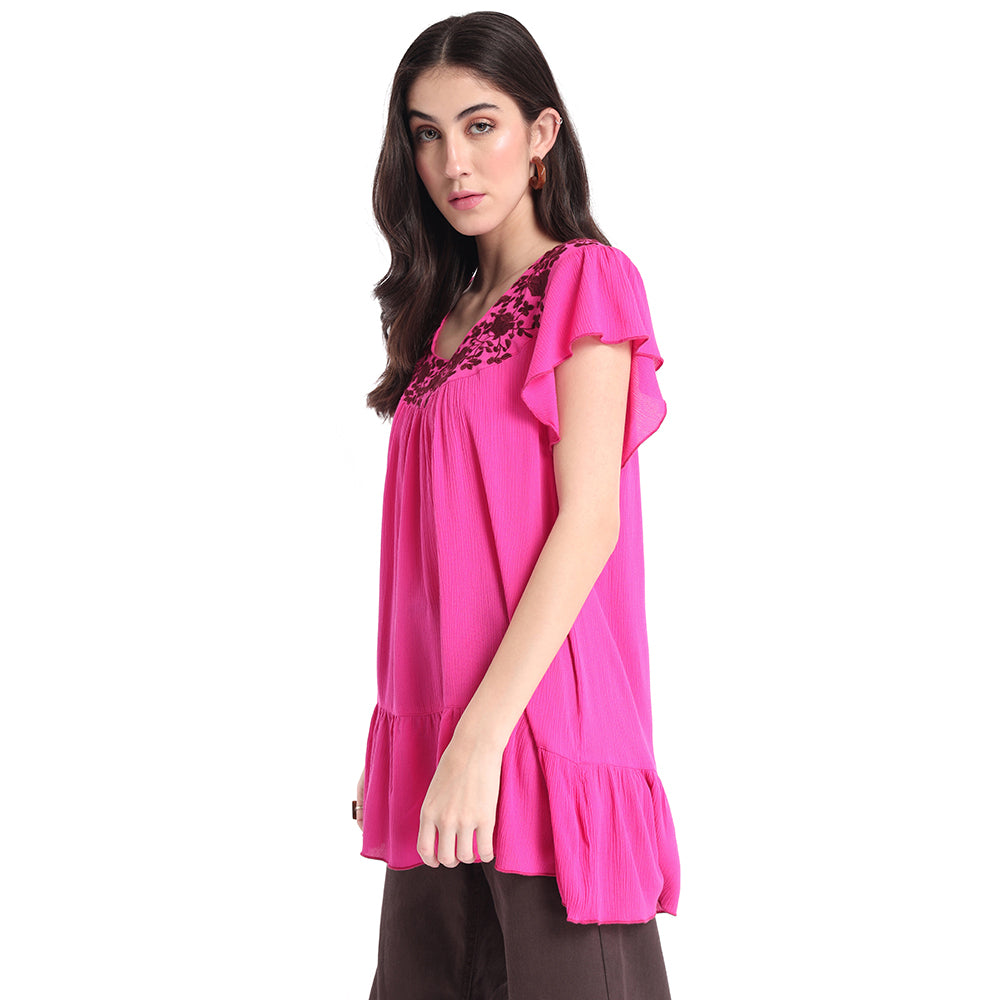 Velvet Red TOP & SHIRTS - MyraUSA