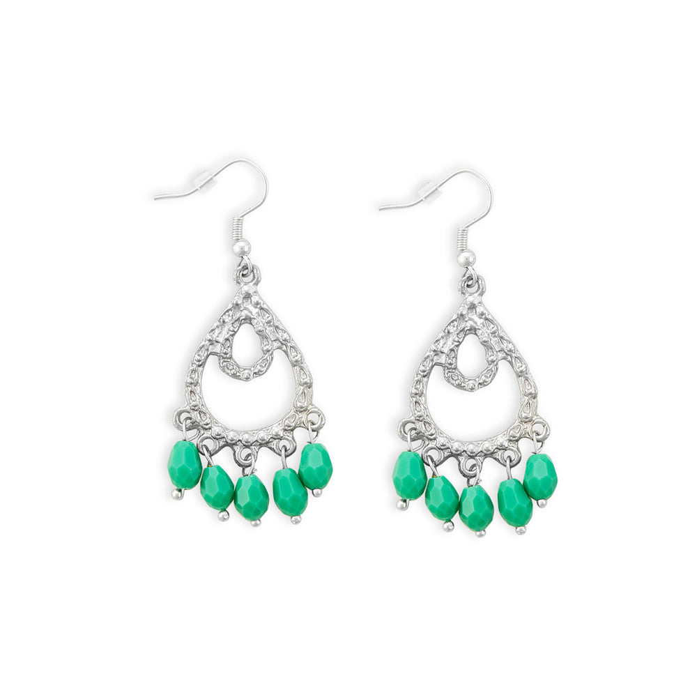 GREEN BLADES EARRING - MyraUSA