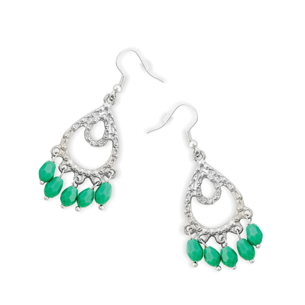 GREEN BLADES EARRING - MyraUSA