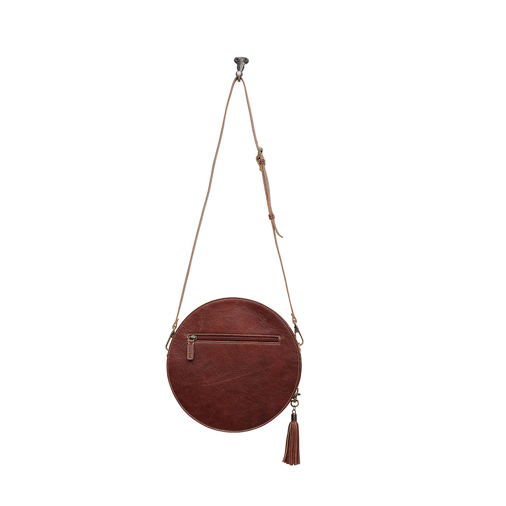 CRIMSON ORCHID ROUND BAG - MyraUSA