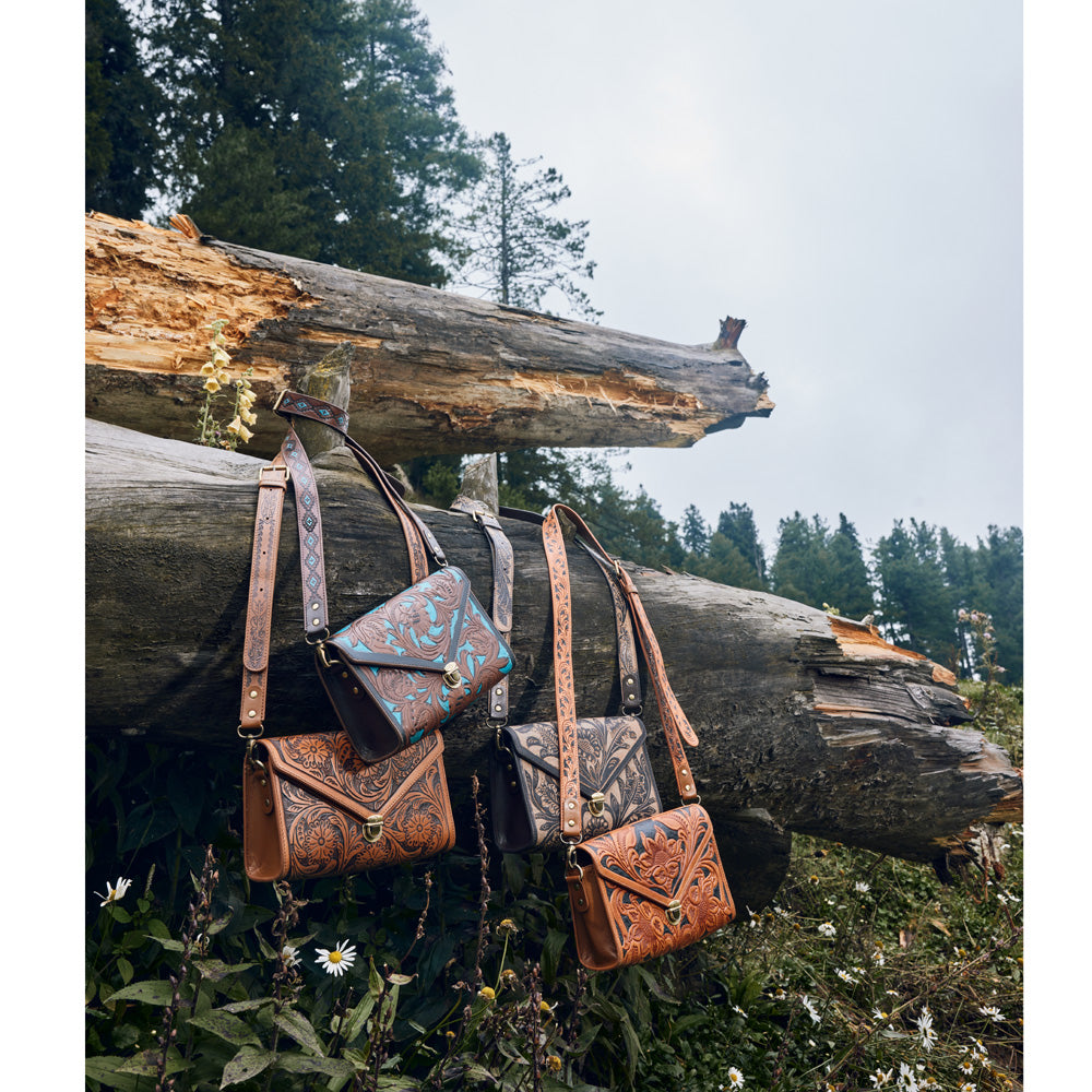 CIRCE HAND-TOOLED BAG - Myra USA