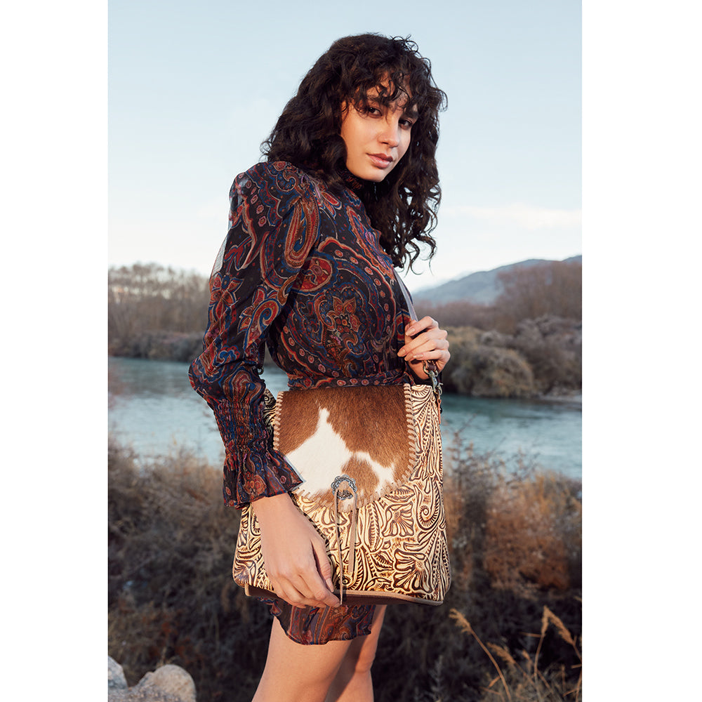 Kakarot Leather & Hairon Bag - MyraUSA