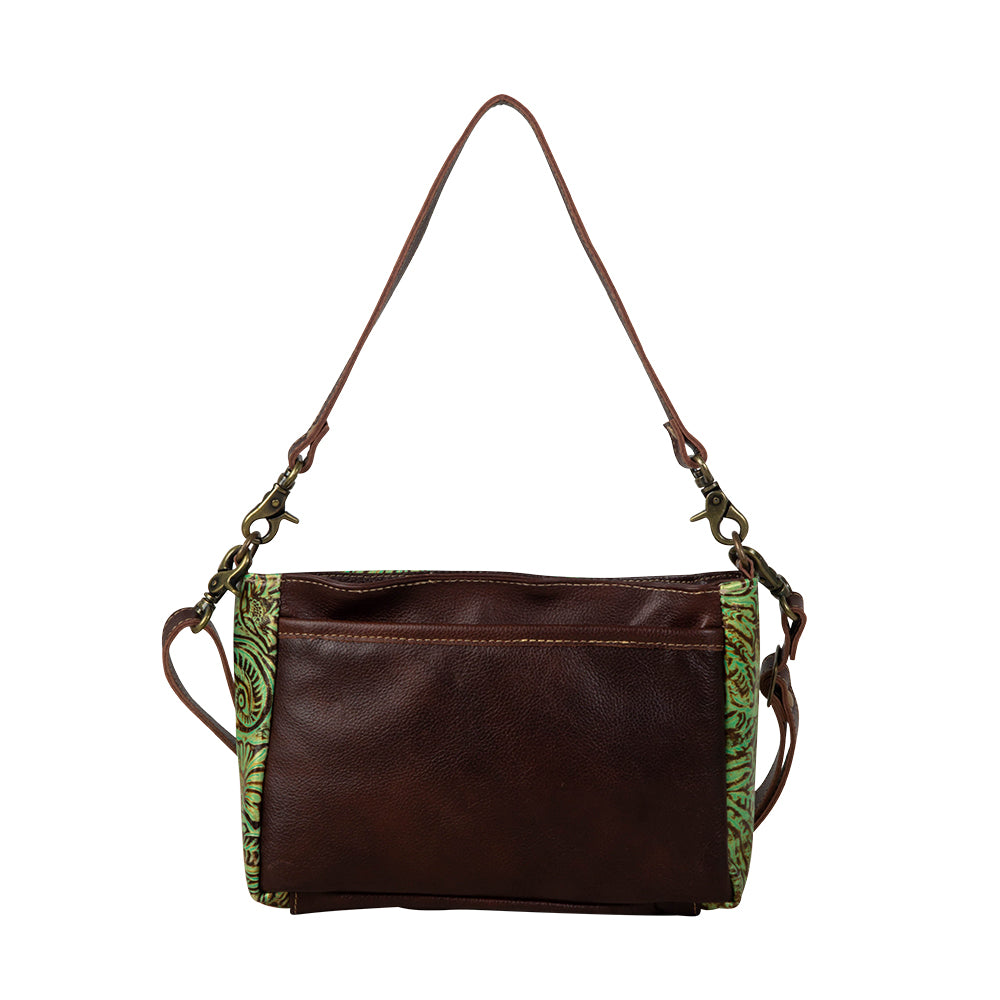 Blazing Bloom Leather & Hairon Bag - Myra USA