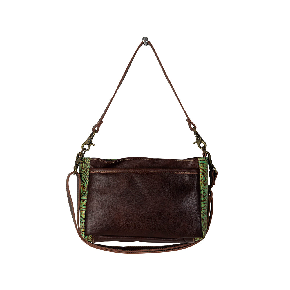 Blazing Bloom Leather & Hairon Bag - Myra USA