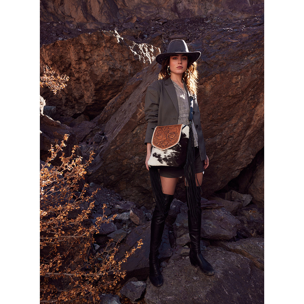 Ritzy Rift Hand-Tooled Bag - MyraUSA