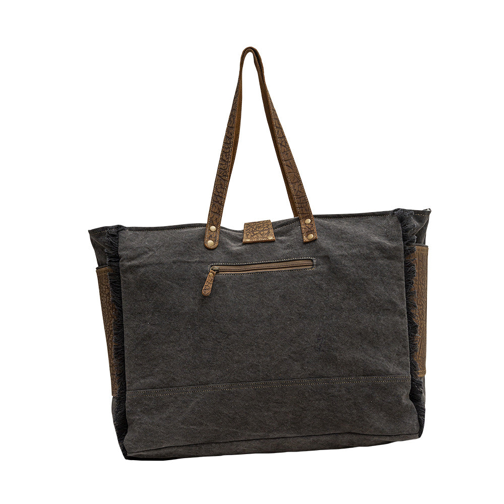 Asher Canvas And Hairon Bag - MyraUSA