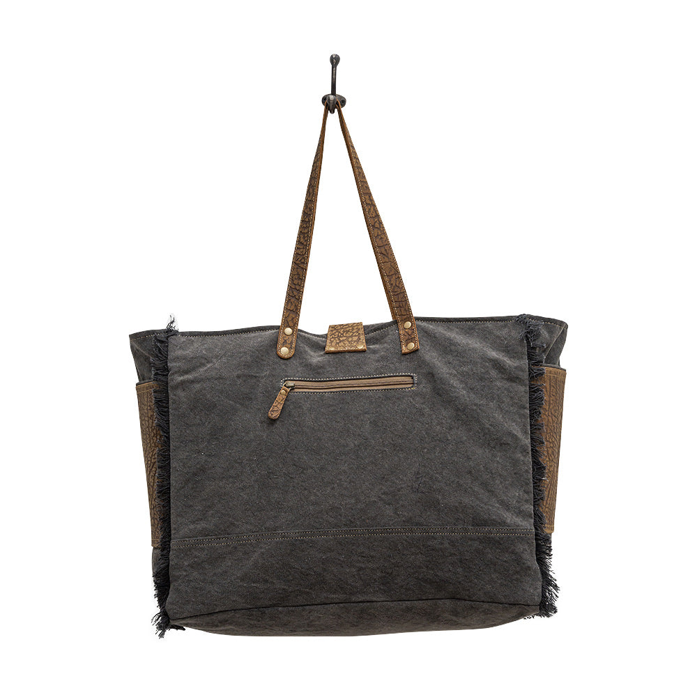 Asher Canvas And Hairon Bag - MyraUSA
