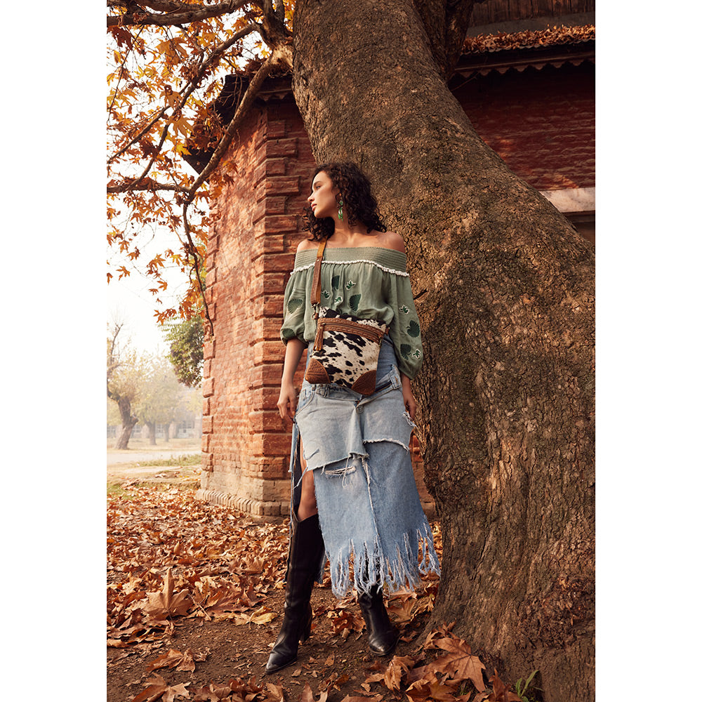 Roger Canvas And Hairon Bag - MyraUSA