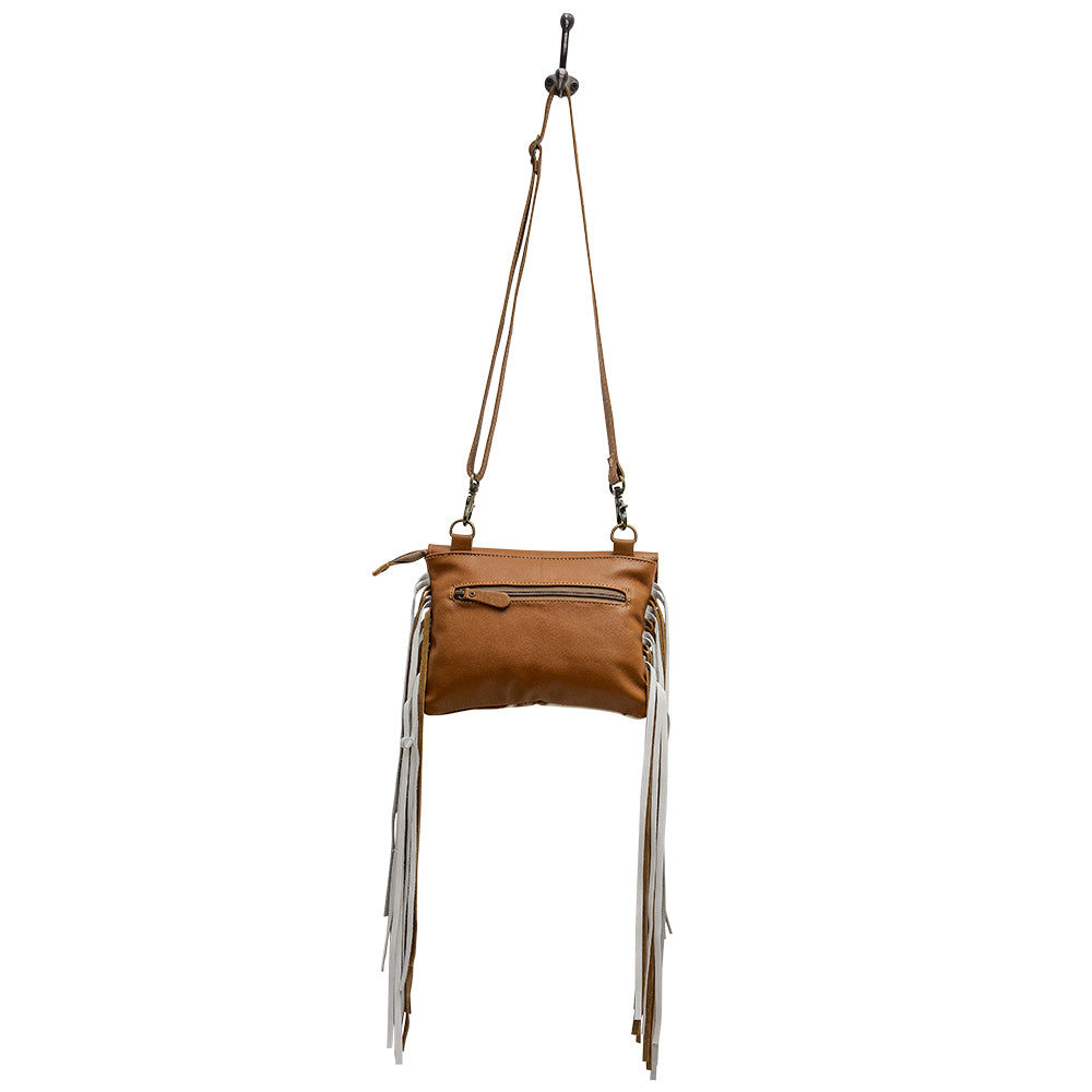 Glossy Moss Hand-Tooled Bag - MyraUSA