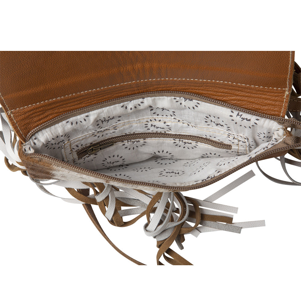 Glossy Moss Hand-Tooled Bag - MyraUSA