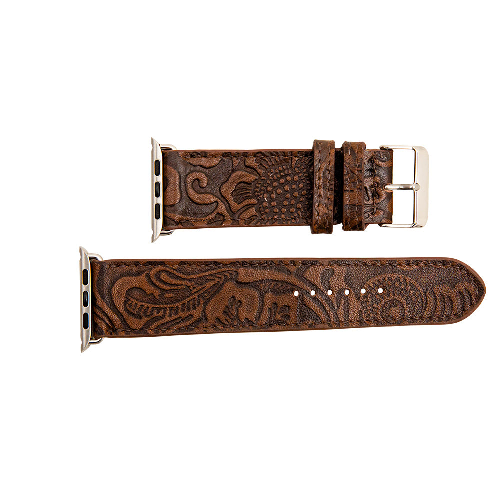 Mavinter Embossed Leather Watch Band - MyraUSA