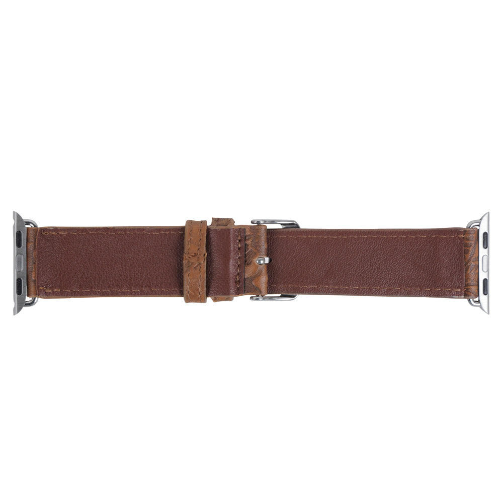 Mittangle Embossed Leather Watch Band - MyraUSA