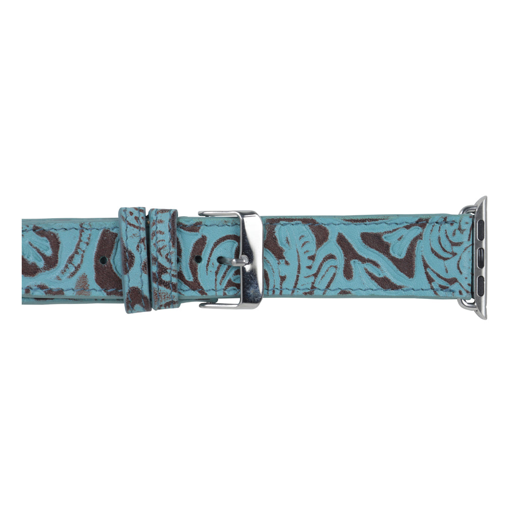 Fister Turquoise Leather Watch Band - MyraUSA