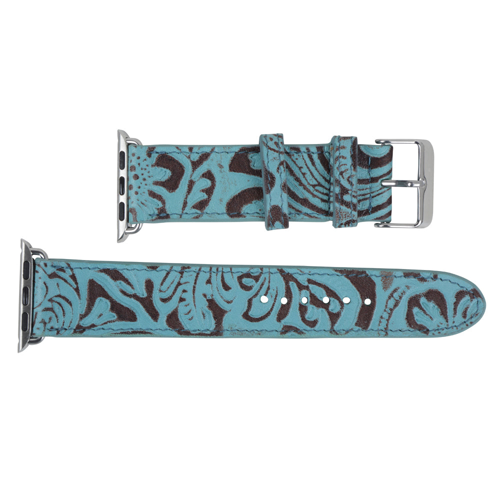 Fister Turquoise Leather Watch Band - MyraUSA
