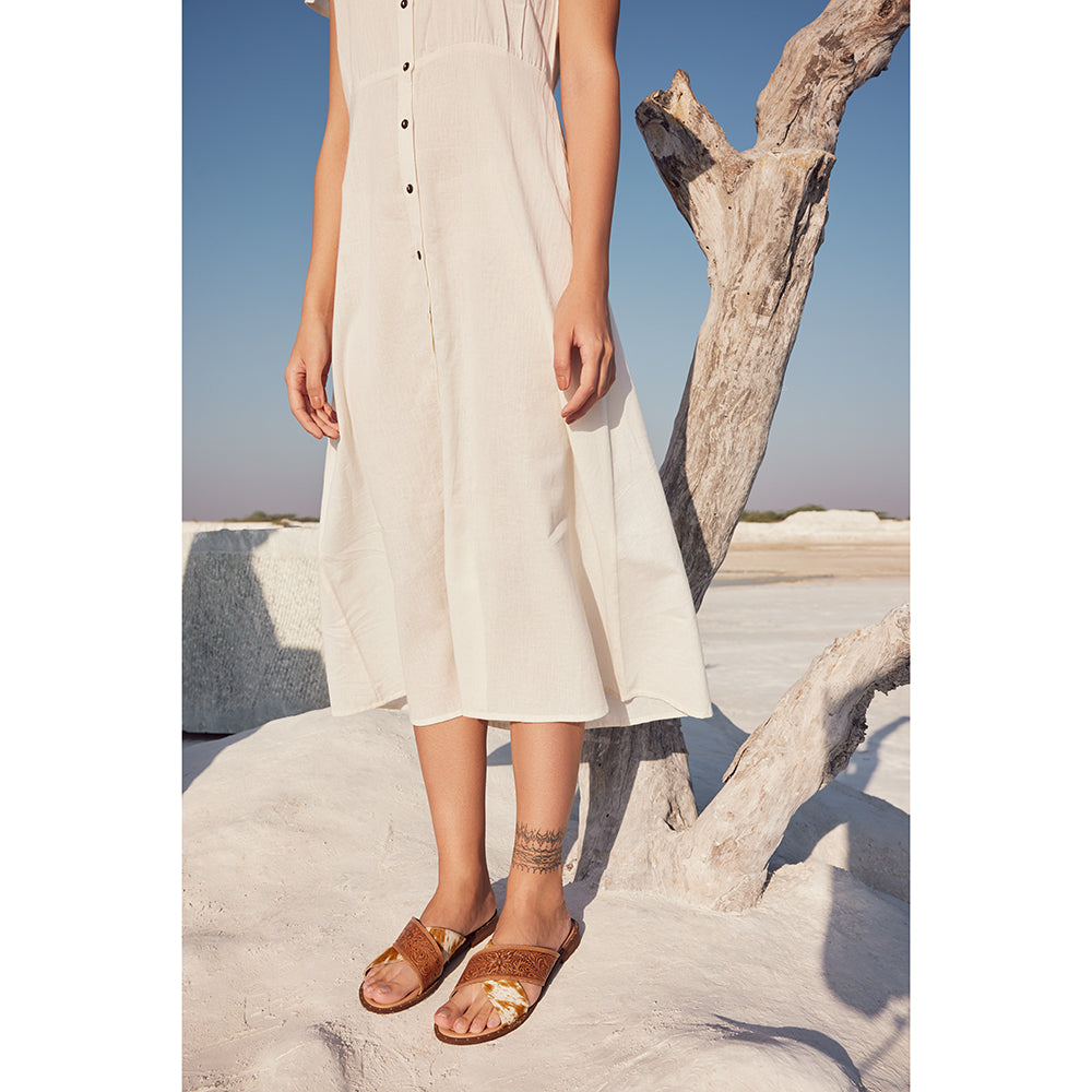 Mukluk Western Hand-Tooled Sandals - MyraUSA