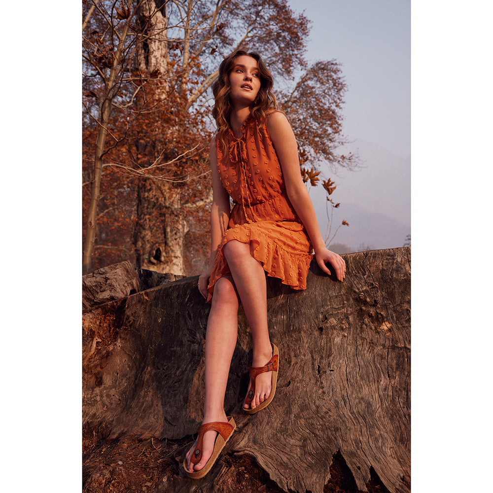 Crockler Western Hand-Tooled Sandals - MyraUSA