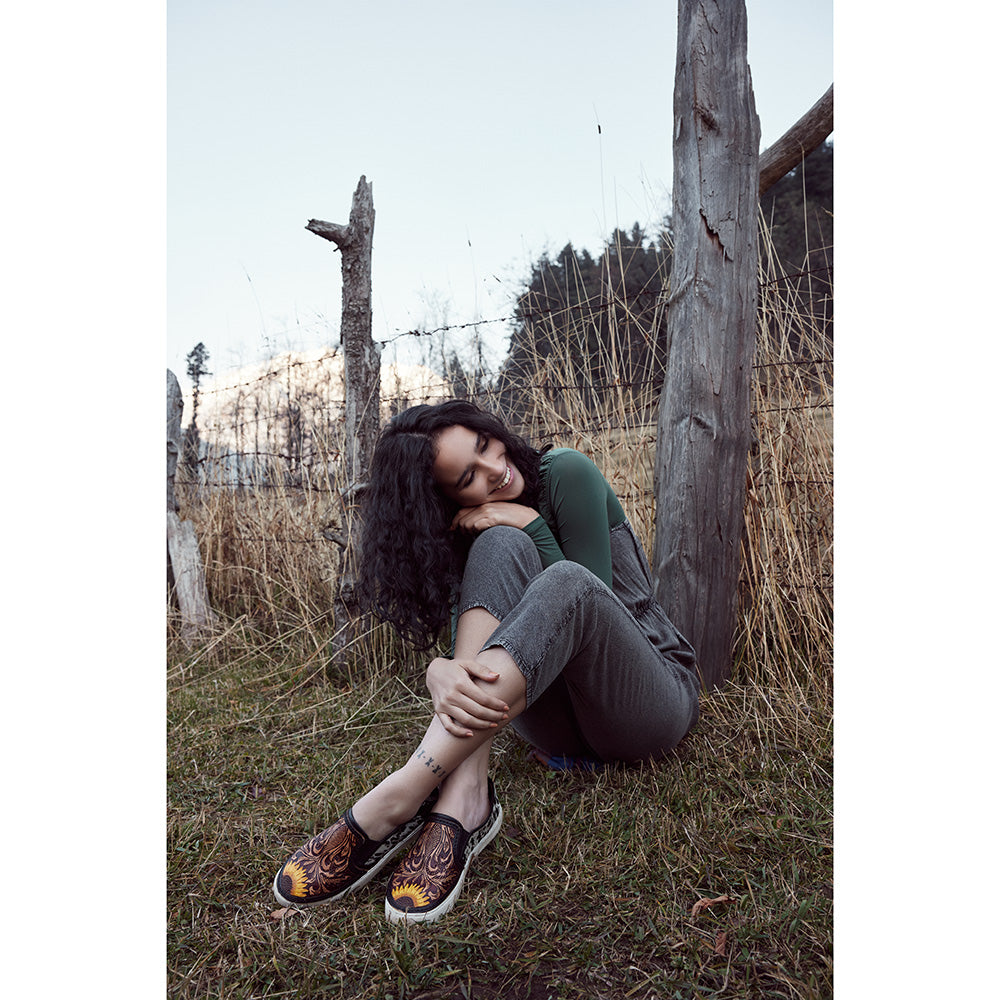 Nehard Western Hand-Tooled Sneakers - MyraUSA