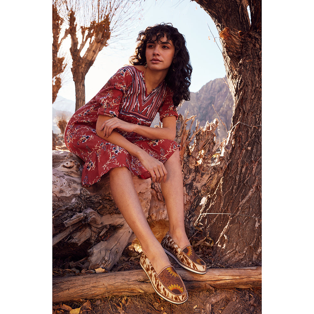 Photoon Western Hand-Tooled Sneakers - MyraUSA