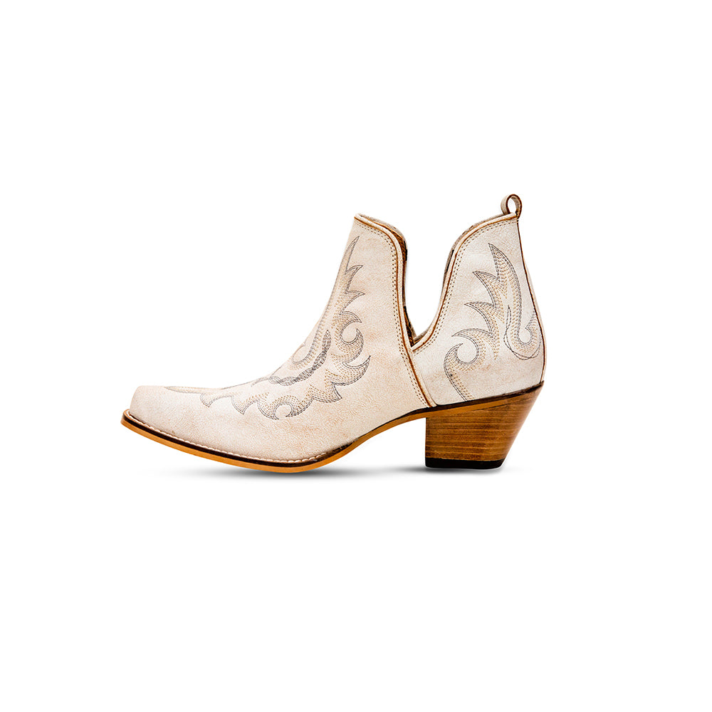 Yipple Western Leather Booties - MyraUSA